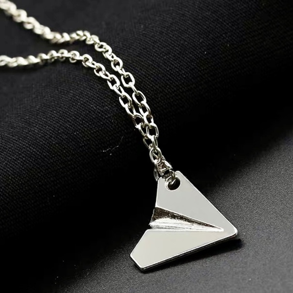 ❣️$25/3❣️ Paper Plane Pendant Sterling Sliver Plated Necklace